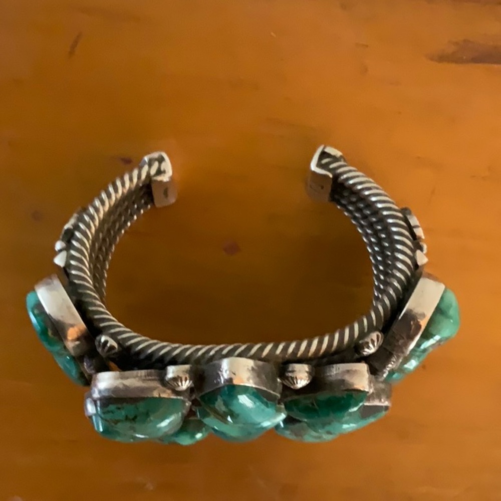 🌟Navajo Turquoise Sterling Cuff - Picture 10 of 16